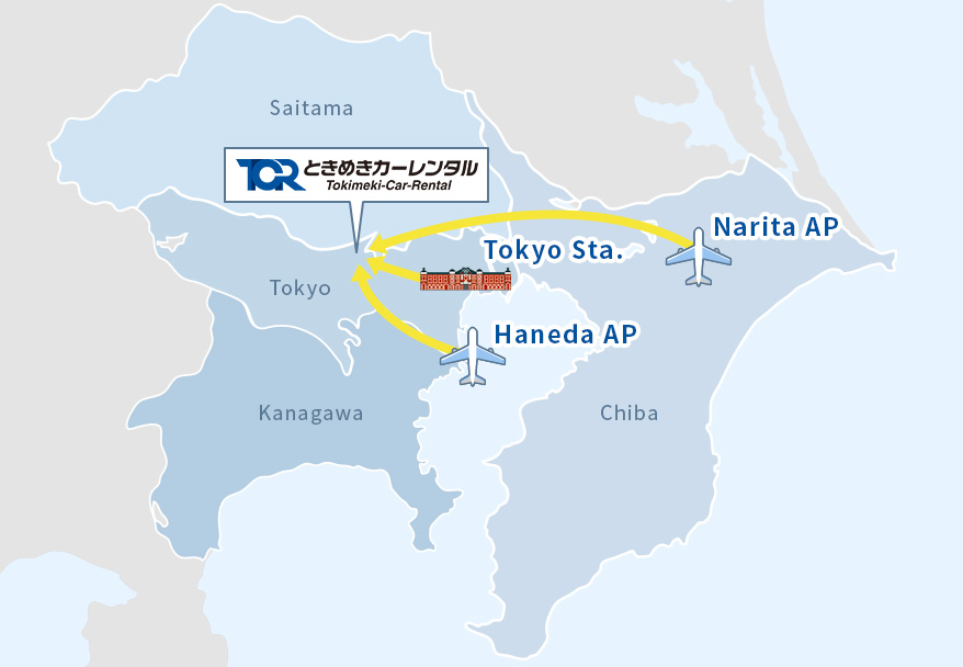 Access to Tokimeki Car Rental